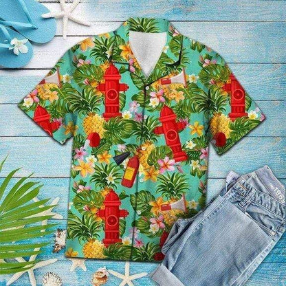 Comhraiceoir Dóiteáin Pineapple Tropical Haváí Léinte Aloha_ Bronntanais Léine Haváís, Bronntanas Nollag