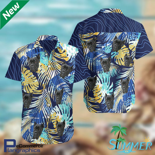 Cane Corso Aop Hawaiian Aloha Shirt Hawaiian Shorts Beach Short Shirt, Hawaiian Shirt Gift, Christmas Gift