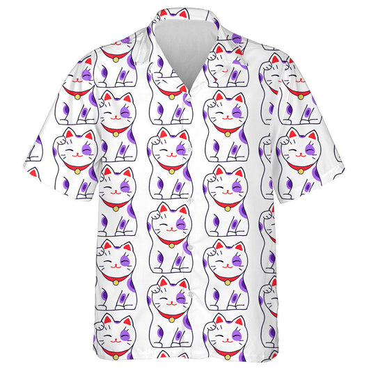 Suí Lámh Tarraingthe Cait Lucky Cultúr Seapánach Léine Haváís, Bronntanas Léine Haváíais, Bronntanas Nollag