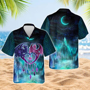 Dragon Couple Hawaiian Shirt_Hawaiian Shirt Gift, Christmas Gift