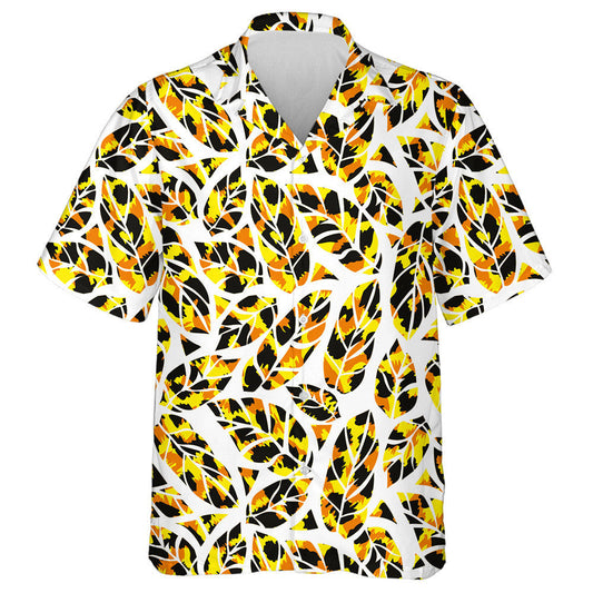 Bright Colorful Tropical Leopard Animal And Leaves Hawaiian Shirt, Hawaiian Shirt Gift, Christmas Gift