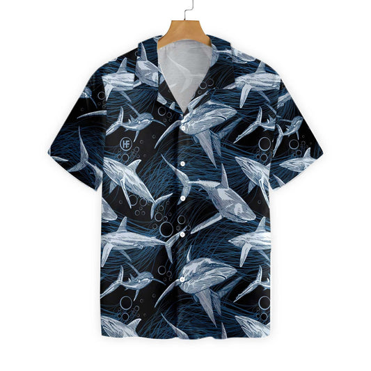 Cool Under Water Shark Design Hawaiian Shirt,Hawaiian Shirt Gift, Christmas Gift