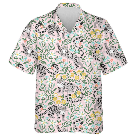 Playful Snow Leopards In Altai Mountain Herbs Hawaiian Shirt, Hawaiian Shirt Gift, Christmas Gift