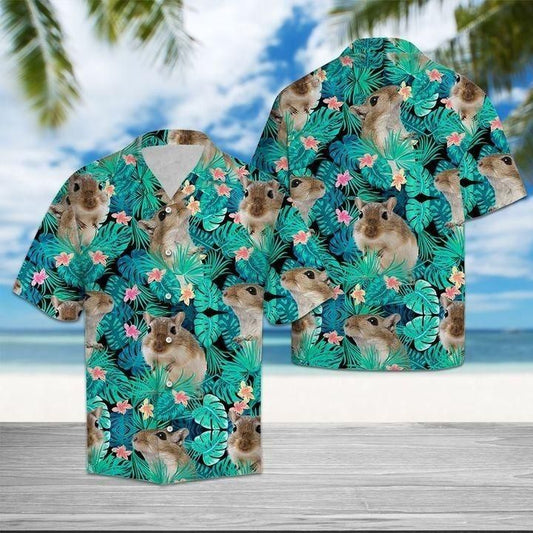 Gerbils Tropical Hawaiian Shirt, Hawaiian Shirt Gift, Christmas Gift