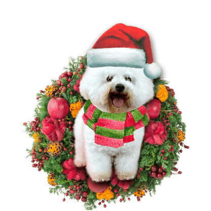 Bichon Frise Christmas Ornament, Christmas Ornament Gift, Christmas Gift, Christmas Decoration