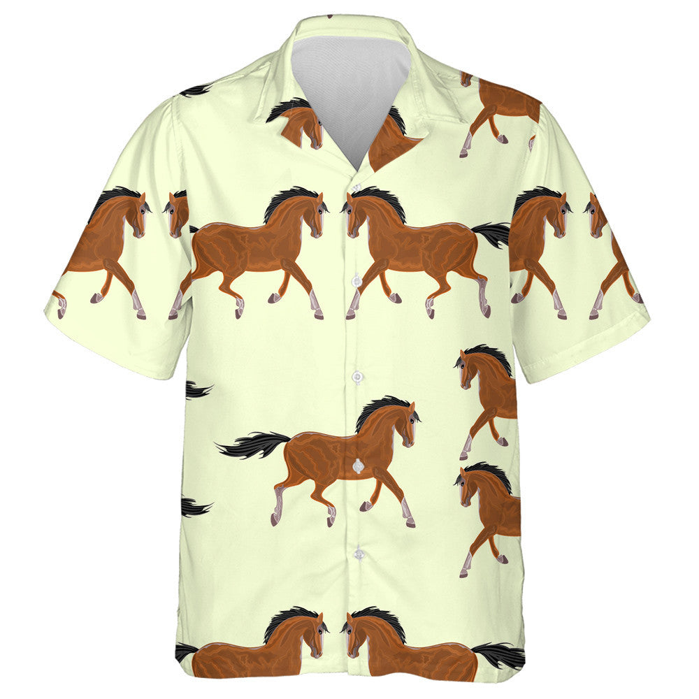 Capall Donn Ar Chúlra Buí Éadrom Léine Haváí, Haváis Don Bronntanas