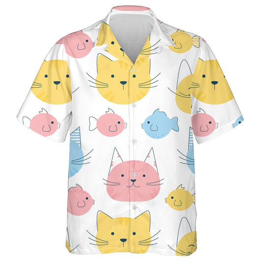 Uiscedhath Cait Greannmhar agus Iasc I Stíl Chartúin Léine Haváís, Bronntanas Léine Haváís, Bronntanas Nollag