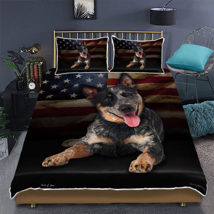 Australian Cattle Dog Quilt Bedding Set Bedroom Set Bedlinen 3D,Bedding Christmas Gift,Bedding Set Christmas