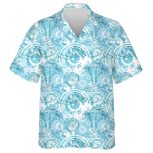 Oileán na Farraige Le Crainn Pailme Bád Agus Turtar Léine Haváís, Bronntanas Léine Haváíais, Bronntanas Nollag