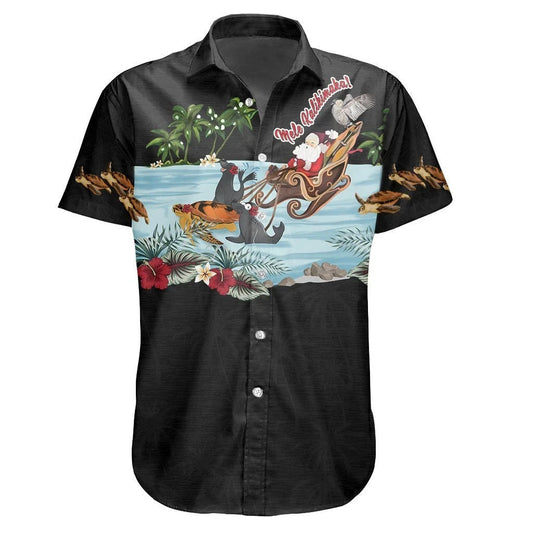 Léine Haváís Séala Manach Nollag Téama Dubh Álainn, Bronntanas Léine Haváíais, Bronntanas Nollag