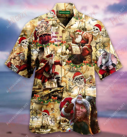 Pirate Daidí na Nollag Maaarghy Léine Gearr Haváís Caitheamh aimsire Gearr Muinchille Léinte Haváís is Fearr Léinte haváíais d'Fhir, Bronntanas Léine Haváís, Bronntanas Nollag