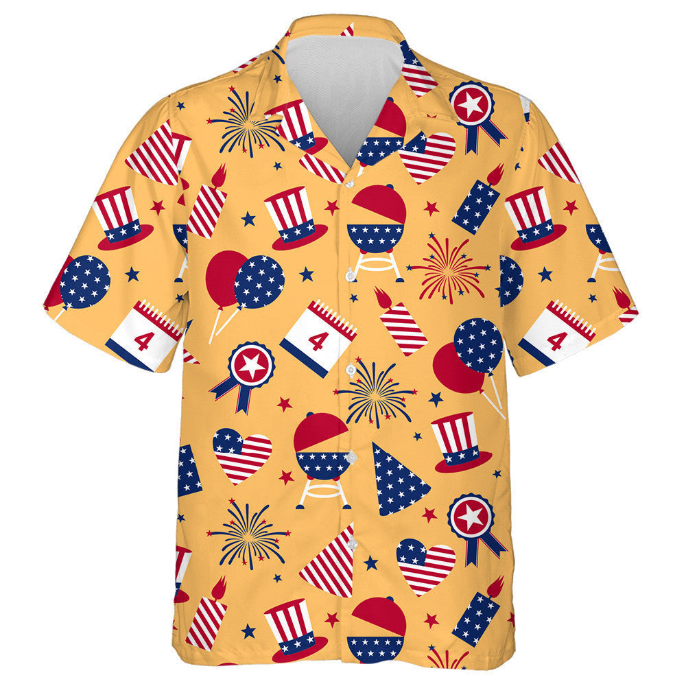 Illustrated To The Day Of Independence Of The USA Hawaiian Shirt, Hawaiian Shirt Gift, Christmas Gift