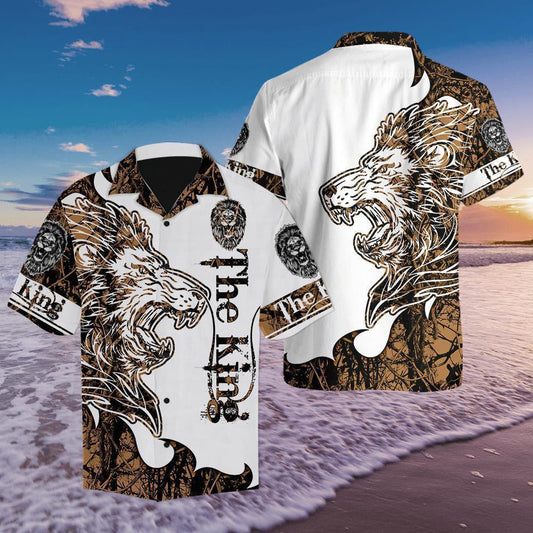 The King Tattoo Tropical Background Design Hawaiian Shirt,Hawaiian Shirt Gift, Christmas Gift