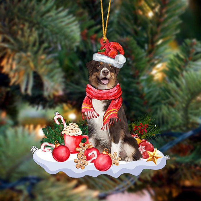 Australian Shepherd 3-Better Christmas Hanging Christmas Plastic Hanging Ornament, Christmas Ornament Gift, Christmas Gift, Christmas Decoration