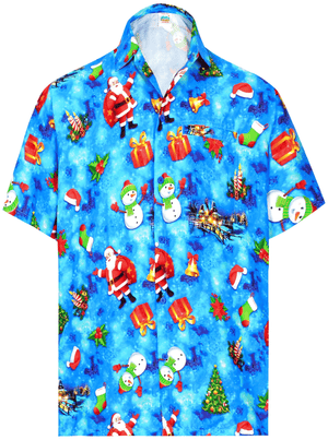 Lovely Night Christmas Santa Claus Design Hawaiian Shirt, Hawaiian Shirt, Christmas Gift