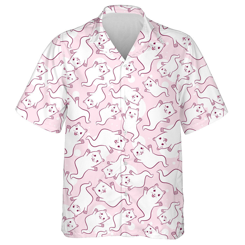 Ghost Cats With Floating Kitties For Halloween Hawaiian Shirt, Hawaiian Shirt Gift, Christmas Gift