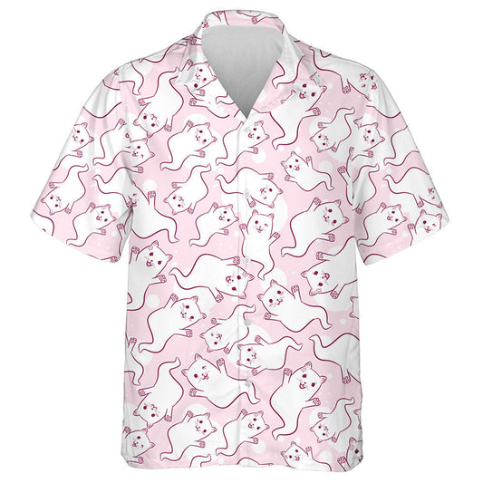 Ghost Cats With Floating Kitties For Halloween Hawaiian Shirt, Hawaiian Shirt Gift, Christmas Gift