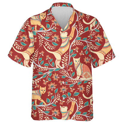 Cait le Craobhacha Bláthanna Agus Duilleoga Léine Haváís Stíl Indiach, Bronntanas Léine Haváís, Bronntanas Nollag