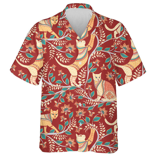 Cait le Craobhacha Bláthanna Agus Duilleoga Léine Haváís Stíl Indiach, Bronntanas Léine Haváís, Bronntanas Nollag