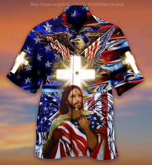 America And Jesus Bless - Hawaiian Shirt, Christmas Gift