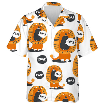 Muzzle Of Cute Lions To Yawn Hawaiian Shirt,,Hawaiian Shirt Gift, Christmas Gift