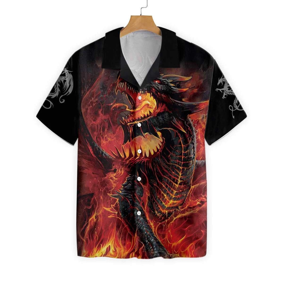 Love Dragon Style Pretty Ornamental Hawaiian Shirt, Hawaiian For Gift