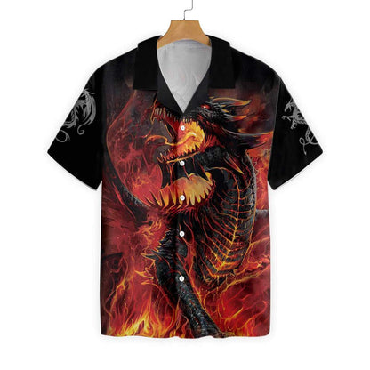 Love Dragon Style Pretty Ornamental Hawaiian Shirt, Hawaiian For Gift