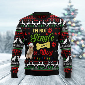 Im Not Single I Have A Golden Retriever Ugly Christmas Sweater,Christmas Ugly Sweater,Christmas Gift,Gift Christmas 2022