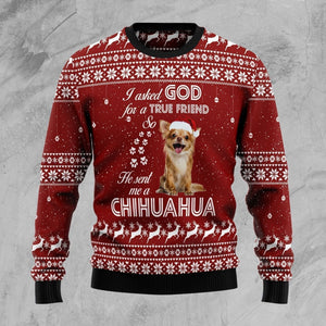 Chihuahua True Friend Ugly Christmas Sweater,Christmas Gift,Gift Christmas 2022