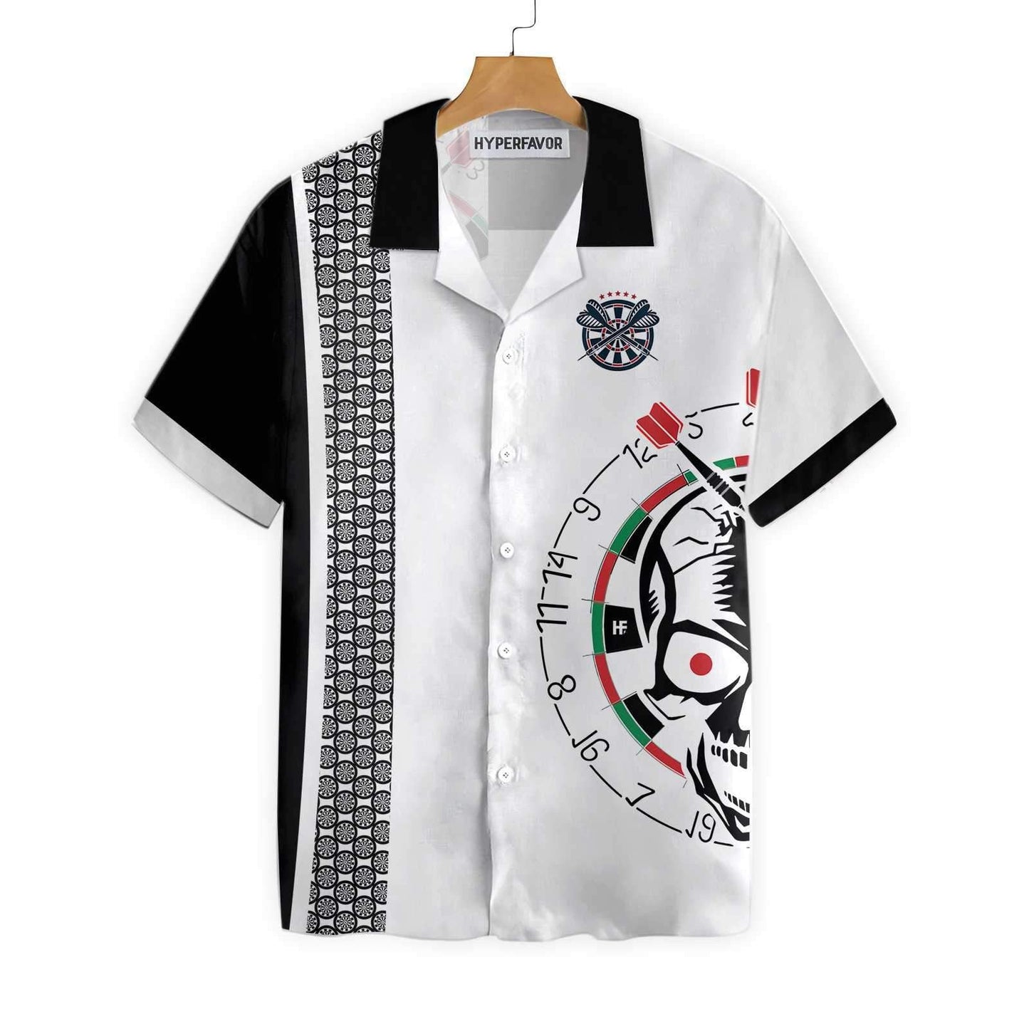 Cool Super Sexy Skull Dart Player Hawaiian Shirt,Hawaiian Shirt Gift, Christmas Gift