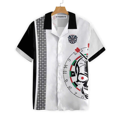 Cool Super Sexy Skull Dart Player Hawaiian Shirt,Hawaiian Shirt Gift, Christmas Gift