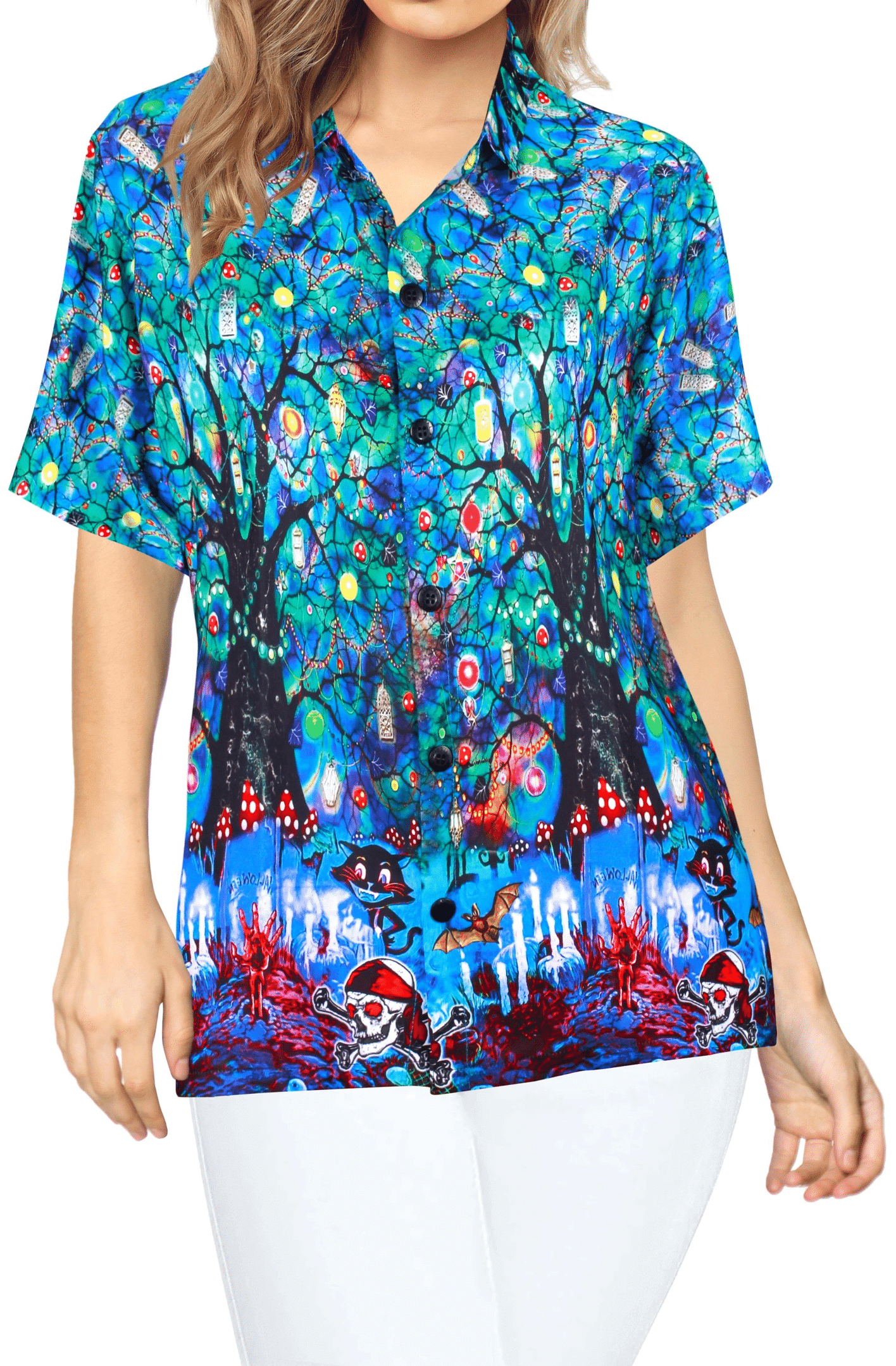 The Night Of The Living Dead Halloween Tropical Hawaiian Shirt, Hawaiian Shirt Gift, Christmas Gift