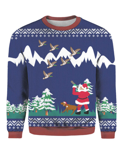 Duck Hunting Christmas Ugly Christmas Sweatshirt, Christmas Gift, Gift Christmas 2024
