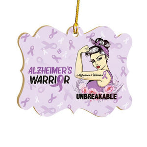 Alzheimer Awareness Unbreakable Ornament, Christmas Ornament Gift, Christmas Gift, Christmas Decoration