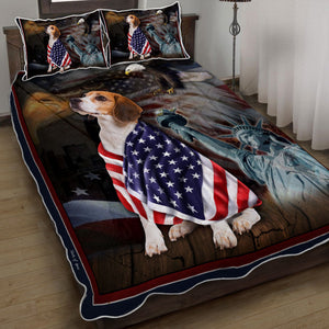 Beagle Dog American Patriot Quilt Bedding Set Bedroom Set Bedlinen 3D,Bedding Christmas Gift,Bedding Set Christmas