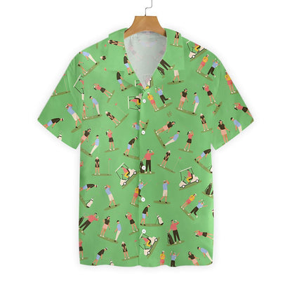 Adorable Design Hawaiian Shirt Collection Of Golf Players, Hawaiian For Gift