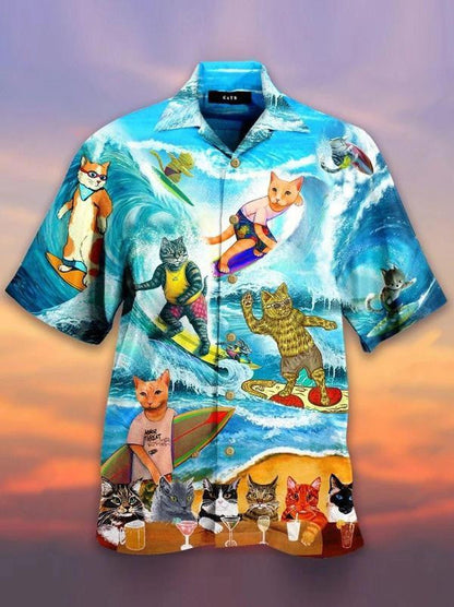 Cat Surfála Ar Phatrún Trá Léine Haváís, Bronntanas Léine Haváíais, Bronntanas Nollag