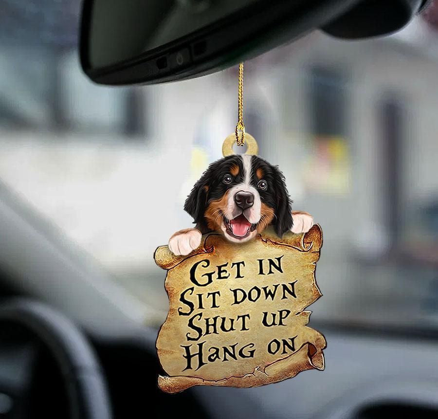 Bernese Mountain Dog Get in Sit down 2 sides Ornament, Christmas Ornament Gift, Christmas Gift, Christmas Decoration