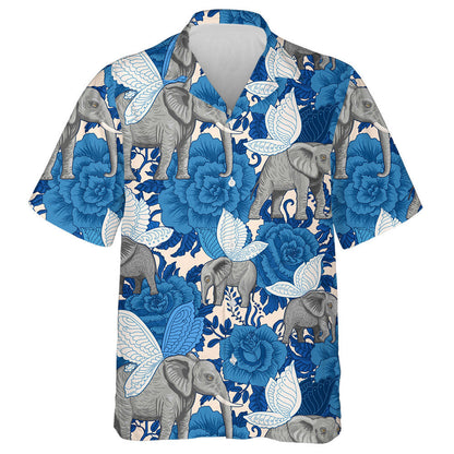 Bláthanna Gorma Agus Eilifintí Eitilte Le Sciatháin Féileacán Léine Haváís, Bronntanas Léine Haváís, Bronntanas Nollag