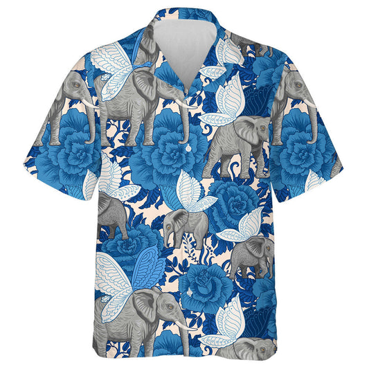 Bláthanna Gorma Agus Eilifintí Eitilte Le Sciatháin Féileacán Léine Haváís, Bronntanas Léine Haváís, Bronntanas Nollag