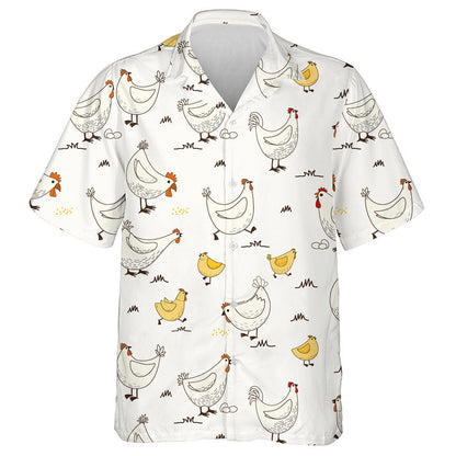 Cearc Greannmhar Agus Sicín Beag Gleoite Le Léine Haváí Uibheacha, Bronntanas Léine Haváís, Bronntanas Nollag