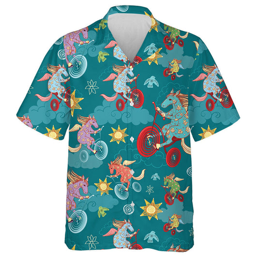 Fantasy Horses Pegasus Rothair ar Rothair San Spéir Léine Haváí, Bronntanas Léine Haváíais, Bronntanas Nollag