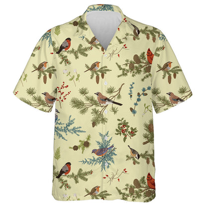 Colorful Bird Perched On Different Tree Branch Hawaiian Shirt, Hawaiian Shirt Gift, Christmas Gift