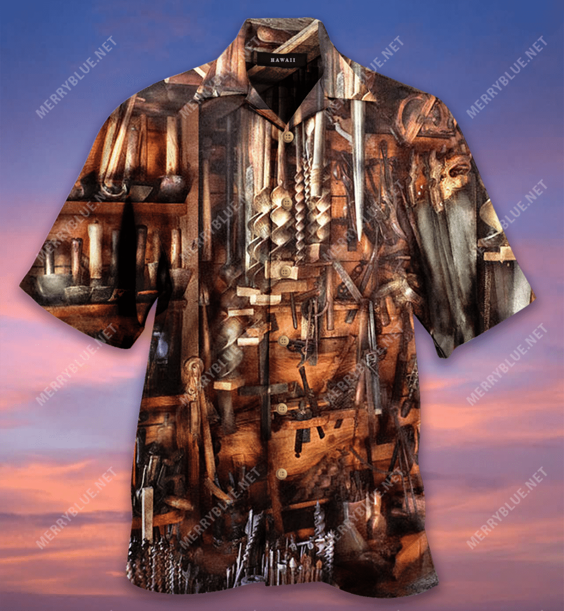 Carpenter That'S A Lot Of Tools Unisex Hawaiian Aloha Shirt Hawaiian Shorts Beach Short Sleeve_Hawaiian Shirt Gift, Christmas Gift