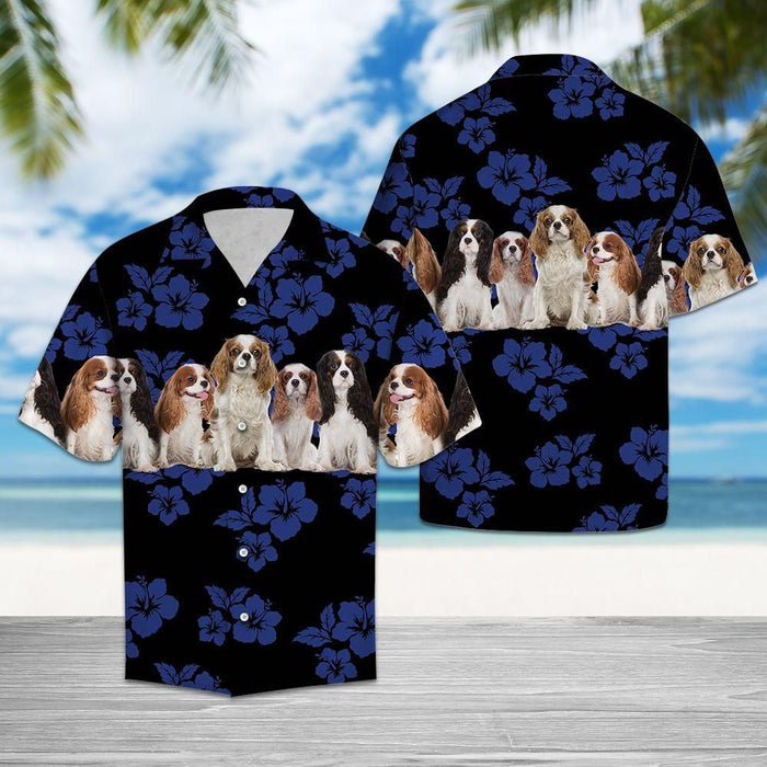 Aloha Shirt Awesome Cavalier King Charles Spaniel Hawaiian Aloha Shirt Hawaiian Shorts Beach Short Sleeve, Hawaiian Shirt Gift, Christmas Gift