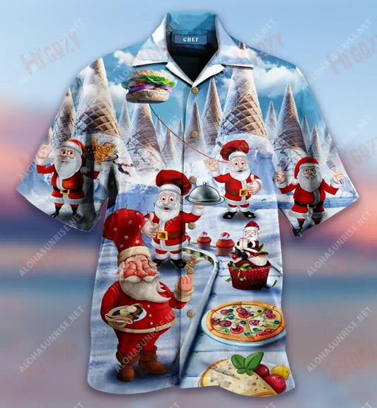 Cócaire Nollag Daidí na Nollag Léine Gearr Haváís Aigéan Muinchille Gearr Léinte Seanré Haváíais Léinte Haváíais d'Fhir, Bronntanas Léine Haváís, Bronntanas Nollag