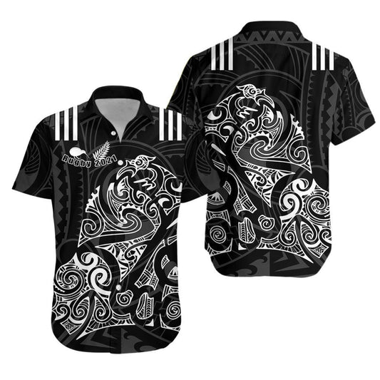 Aotearoa Super Rugbaí Haváís Aloha Shirt Maori Kiwi Haváís Shorts Shorts Beach, Bronntanais Léine Haváís, Bronntanas Nollag