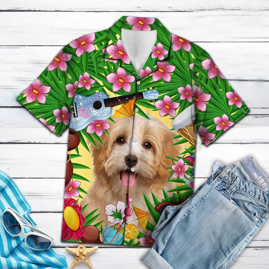 Tongue Out Havanese Enjoy Summer Party Pattern Hawaiian Shirt, Hawaiian Shirt Gift, Christmas Gift