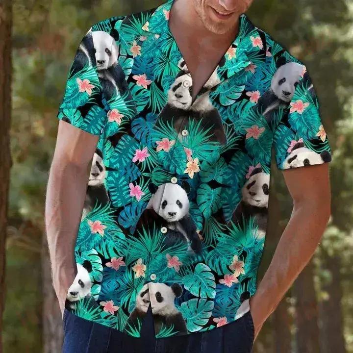 Bear Short Sleeve Shirt Ocean Aloha Shirt Vintage Hawaiian Shirts Hawaiian Shirt Pattern,Hawaiian Shirt Gift, Christmas Gift