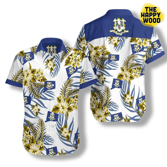 Connecticut Proud Hawaiian Hawaii Shirt, Hwaiian For Gift